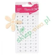 Dekoratorstwo - Papermania Kryształki samoprzylepne SREBRNE 104 szt. PMA-351409 - miniaturka - grafika 1