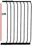 Zabezpieczenia dla dzieci - Dream Baby Rozszerzenie bramki szer=63cm, wys=1m - czarny PCR844b - miniaturka - grafika 1