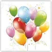 POL-MAK Serwetki Daisy 33x33 cm SDOG 010001 Balony - Folia, papier śniadaniowy, serwetki - miniaturka - grafika 2