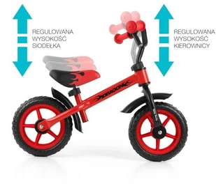 Milly Mally Rowerek Biegowy Dragon hamulec Classic - Rowerki biegowe - miniaturka - grafika 4