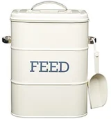 Pojemniki kuchenne - Kitchen Craft Living Nostalgia pojemnik z łopatką w stylu vintage, pojemność: 3 kg, kolor kremowy LNFEEDCRE - miniaturka - grafika 1