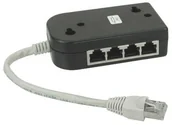 Kable światłowodowe - InLine 69938 rozdzielacz ISDN 8 X RJ45 Female 15 cm kabla z endwiderstaenden 4043718013166 - miniaturka - grafika 1