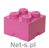 Pojemniki na zabawki - Lego Pojemnik 4 Różowy - miniaturka - grafika 1