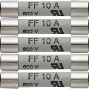 testo Zestaw 5 szt bezpieczników zapasowych 10 A/600 V testo 0590 0005 - Akcesoria do urządzeń pomiarowych testo Zestaw 5 szt bezpieczników zapasowych 10 A/600 V testo 0590 0005 - Akcesoria do urządzeń pomiarowych - miniaturka - grafika 1