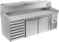 Wyposażenie lokali gastronomicznych - Royal Catering STÓŁ CHŁODNICZY DO PIZZY RCKT-202/80VG Z NADSTAWĄ 1216 - miniaturka - grafika 1
