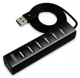 Unitek HUB USB 7 USB 2.0 czarny Y-2160 - Huby USB - miniaturka - grafika 2