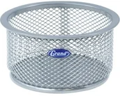 Akcesoria na biurko - Kw Trade Pojemnik na spinacze GRAND GR-010S srebrny KW033-15 - miniaturka - grafika 1