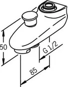 Wylewki do baterii - Oras Wylewka z przełącznikiem ciśnieniowym 221220 - miniaturka - grafika 1