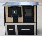 Kuchnie węglowe - Polski zdun PIEC KUCHENNY KAFLOWY ,KUCHNIA PRZENOŚNA TD 20 - miniaturka - grafika 1