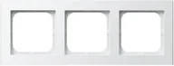 Klawisze i ramki - Ospel Ramka do gniazdek, potrójna SONATA R-3R/00, biała - miniaturka - grafika 1
