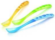 Sztućce dla dzieci - Nuby Łyżeczki z długą rączką 3 szt 5377NU - miniaturka - grafika 1