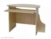Meble do szkół i przedszkoli - FMS MB Biurko komputerowe MACIEK -półka wysuwana - miniaturka - grafika 1