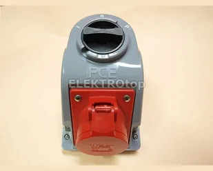 PCE POLSKA Gniazdo z wyłącznikiem COMBO-POL 32A 3P+Z+N 400V IP44 wyłącznik L-0-P - Osprzęt siłowy - miniaturka - grafika 3