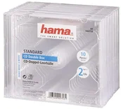 Nośniki danych - Hama CD-podwójne Leerhülle Standard, przezroczysty opakowanie 10 szt. 00044753 - miniaturka - grafika 1