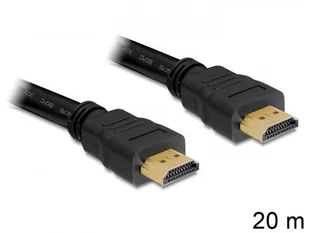 Delock 20m, HDMI - HDMI kabel HDMI HDMI Typu A (Standard) Czarny - Inne akcesoria audio-wideo - miniaturka - grafika 2