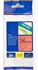 Brother Taśma laminowana do P-touch, TZ-461 36mm czerwona/czarny nadruk - Folie termotransferowe do faksów - miniaturka - grafika 3