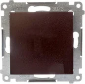 Wyłączniki światła i elektryczne - Kontakt Simon KONTAKT - SIMON Przycisk Pojedynczy rozwierny brąz mat DPR1.01/46 - miniaturka - grafika 1