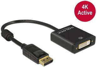 Delock ADAPTER DISPLAYPORT M 1.2-|}DVI 24+5 F 4K Active 62599 - Adaptery i przejściówki - miniaturka - grafika 3