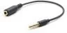 Kabel stereo GEMBIRD 3.5 mm miniJack M - 3.5 mm miniJack F, 0.18 m - Kable - miniaturka - grafika 2
