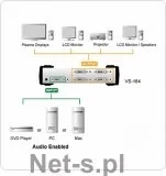 Aten Video Spliter DVI Audio 4 portowy -VSplitter-VS-164 - Akcesoria do monitorów - miniaturka - grafika 2