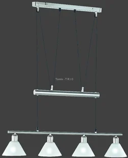 Trio Leuchten Lampa wisząca o regulowanej wysokości 4-punktowa - Lampy sufitowe - miniaturka - grafika 2