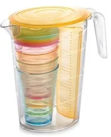 Dzbanki i imbryki - Tescoma Dzbanek myDRINK 2,5 l, 4 kubki z wieczkiem, pomarańczowy 308802-17 - miniaturka - grafika 1
