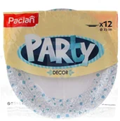 Akcesoria do grilla - Paclan Party Talerze papierowe z nadrukiem Decor 23 cm 12 szt. - miniaturka - grafika 1
