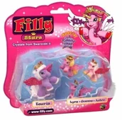 Figurki dla dzieci - Epee FILLY STARS 4 FIGURKI MAMA I TRÓJKA DZIECI Z KRYSZTAŁKAMI - miniaturka - grafika 1