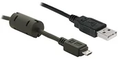 Kable USB - Delock Kabel USB micro-B St/ USB-A St 3m (82336) - miniaturka - grafika 1