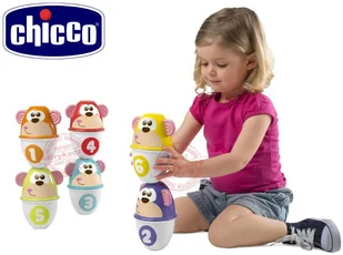 Chicco Kolorowe Kręgle 52280 - Zabawki i gry sportowe - miniaturka - grafika 5