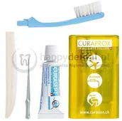 Szczoteczki do zębów - Curaden TS 261 Travel Set - szczoteczka turystyczna w zestawie z pastą - miniaturka - grafika 1