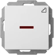 Wyłączniki światła i elektryczne - Elektro-Plast Nasielsk Łącznik schodowy z podświetleniem SENTIA biały IP 20 .142 - miniaturka - grafika 1