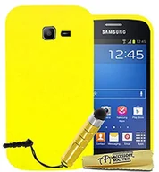 Etui i futerały do telefonów - Accessory Master żel silikonowy pokrowiec ochronny z Stylus do Samsung Galaxy Trend Lite S7390 Żółty 5055907820362 - miniaturka - grafika 1