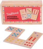 Gry planszowe - Bigjigs Toys Tradycyjne drewniane domino - miniaturka - grafika 1