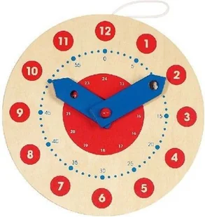 Goki Zegar drewniany, 58980 - Zabawki interaktywne dla dzieci - miniaturka - grafika 2