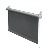 Rolety - Roleta Mini Zaciemniająca ALU 80x150 cm Szara - miniaturka - grafika 1