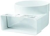 Wentylatory przemysłowe - Vents Kolanko łącznikowe 204 x 60 mm 125 mm białe - miniaturka - grafika 1