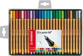 Cienkopisy - Stabilo Cienkopis POINT 88 25 SZT.ETUI PLASTIK 8825-1 - miniaturka - grafika 1