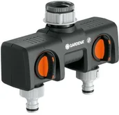 Inne akcesoria do nawadniania - Gardena 8193-20 - rozdzielacz podwójny - miniaturka - grafika 1