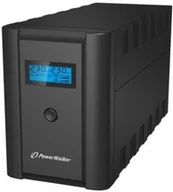 Zasilacze awaryjne UPS - PowerWalker UPS LINE-INTERACTIVE 1200VA 2x SCHUKO + 2x IEC OUT, RJ11/45 IN/OUT, USB, LCD VI1200LCD-SCHUKO - miniaturka - grafika 1