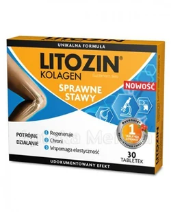 Orkla Health Sp. Z O.O. Litozin Kolagen 30 Tabletek 3142241 - Ochrona stawów - miniaturka - grafika 2