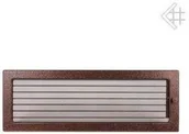 Akcesoria kominkowe - Kratki.pl Kratka kominkowa malowana miedziana 17x49 z żaluzją 6674-898A9_2013020 - miniaturka - grafika 1