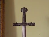 Repliki - broń - WŁOCHY ORYGINALNY NOŻYK DO LISTÓW MIECZ KAROLA WIELKIEGO - miniaturka - grafika 1