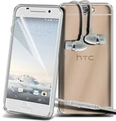 Etui i futerały do telefonów - HTC (Clear) Abdeckung für One A9 hülle Tasche Gleitpassung hochwertige und haltbare Survivor TPU Gel One A9 Hülle Tasche + Aluminum Earbud Kopfhörer von i-Tronixs - miniaturka - grafika 1