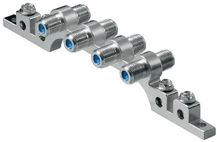 Łącznik przewodu antenowego, 4x beczka Ff - Akcesoria TV-SAT - miniaturka - grafika 2