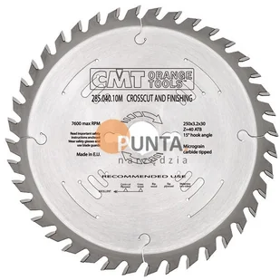 CMT Piła HM D=260 F=30 Z=48 K=3,2/2,2 2/10/60+2/7/42 285.048.11M - Tarcze do pił - miniaturka - grafika 2