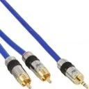 Kable - InLine Kabel Audio Premium 2x Cinch - 3.5mm pozłacany 7m 89934P - miniaturka - grafika 1