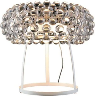 Azzardo nowoczesna Lampka biurkowa ACRYLIO MA 026M kulki Biały przezroczysty - Lampy stojące - miniaturka - grafika 2