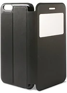 Etui i futerały do telefonów - Ksix B0926FU21 pokrowiec ochronny z okienkiem i funkcją stojaka do Apple iPhone 6 Plus 5,5 cala (13,9 cm), czarna - miniaturka - grafika 1