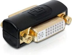 Delock adapter DVI-I(F)->DVI-I(F) beczka pozłacane styki 65225 - Adaptery i przejściówki - miniaturka - grafika 2